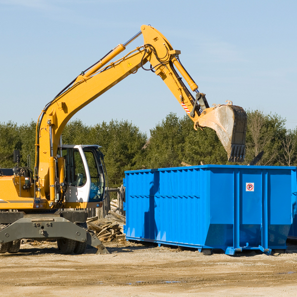 can i choose the location where the residential dumpster will be placed in Chain of Rocks MO